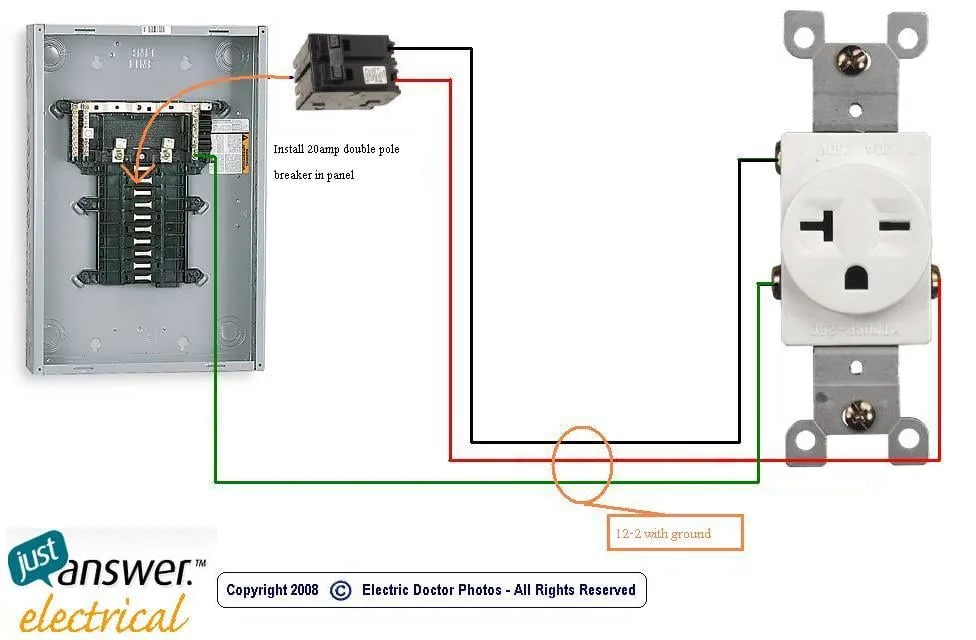 Wiring A New 220V Outlet Wiring Diagram And Schematics