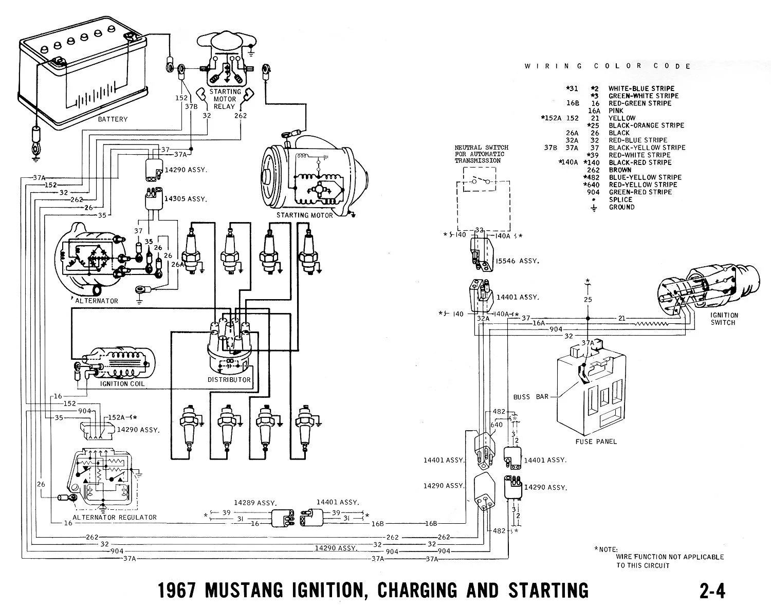 Wiring Diagram 1967 Mustang