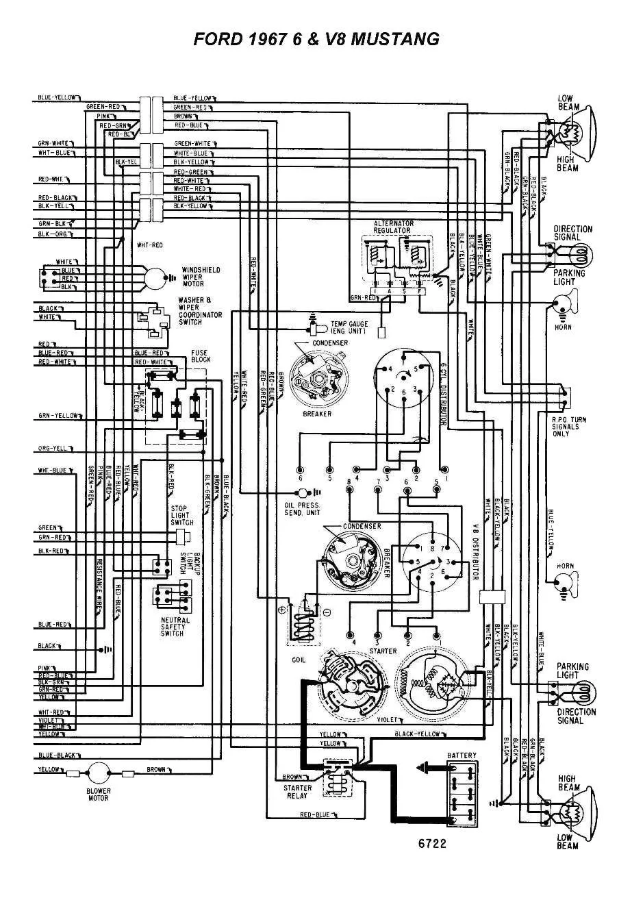 Wiring Diagram 1967 Mustang Wiring Diagram And Schematic
