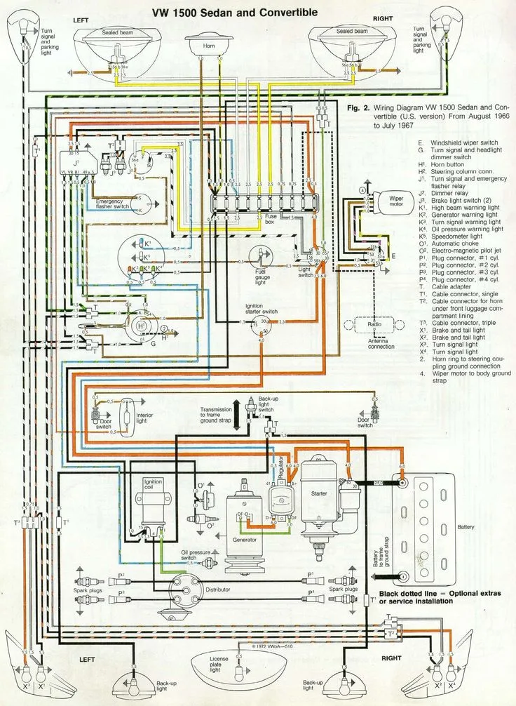Wiring Diagram 1969 Vw Beetle