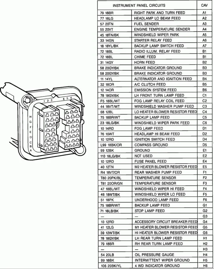 Wiring Diagram 2000 Jeep Wrangler Tj