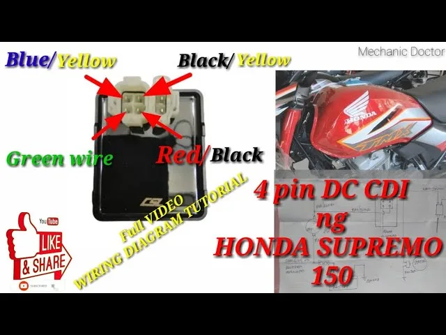 Wiring Diagram Cdi Honda Tmx 155 57 Off