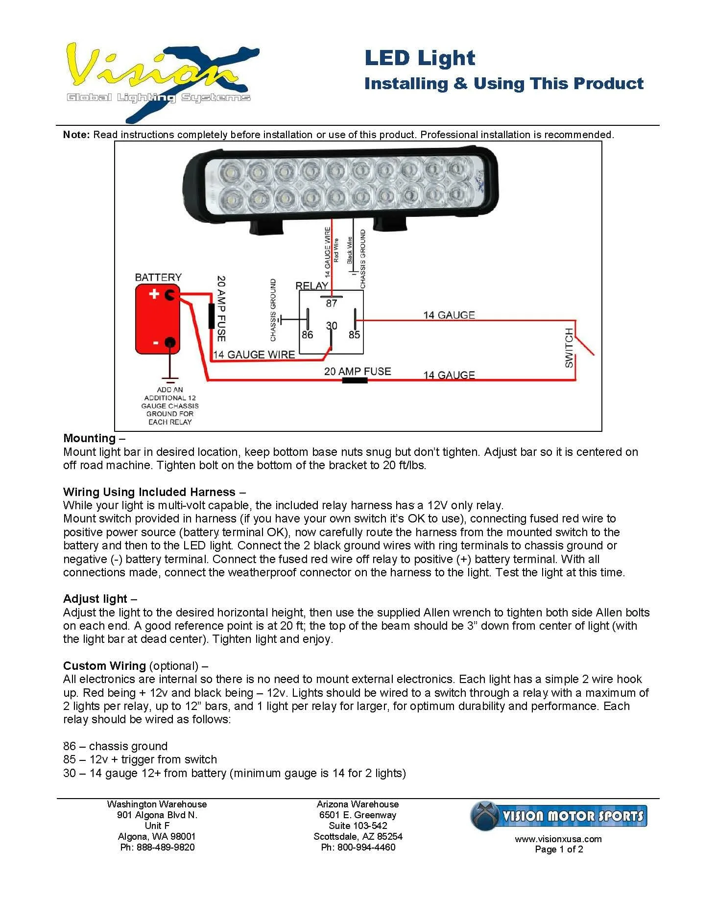Wiring Diagram For 12V Light Bar Wiring Digital And Schematic