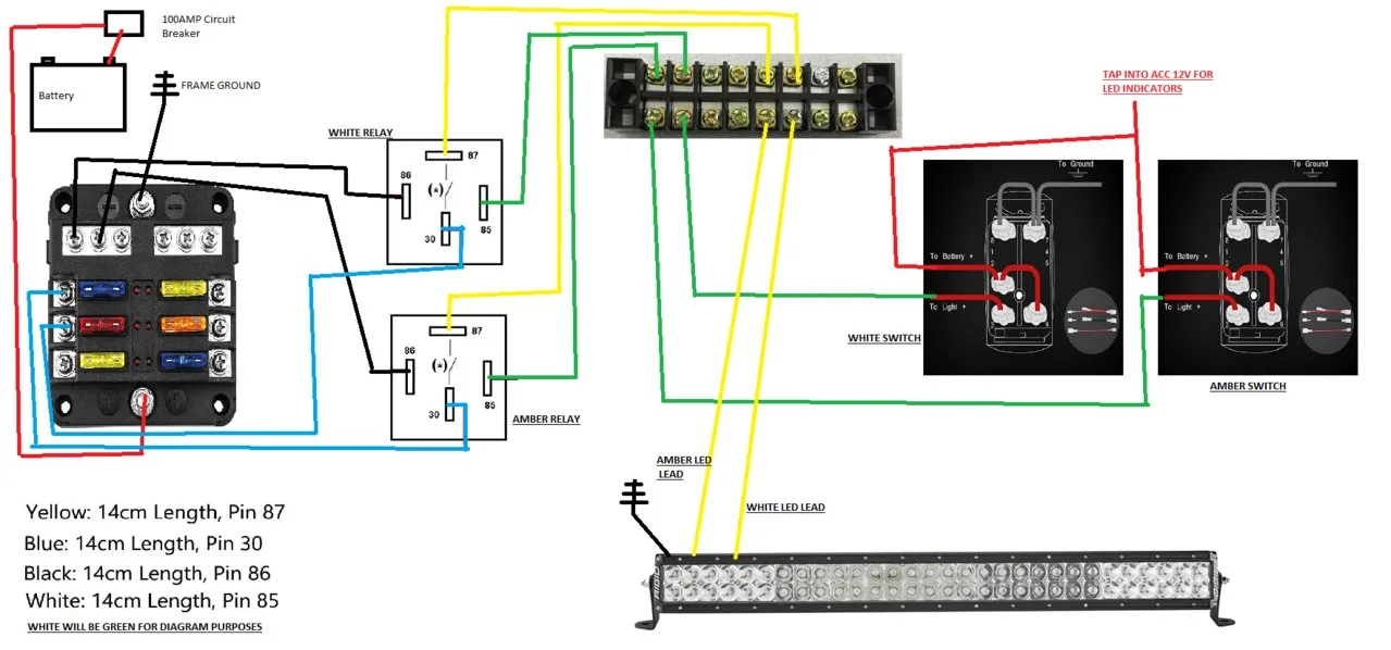 Wiring Diagram For 12V Light Bar Wiring Digital And Schematic
