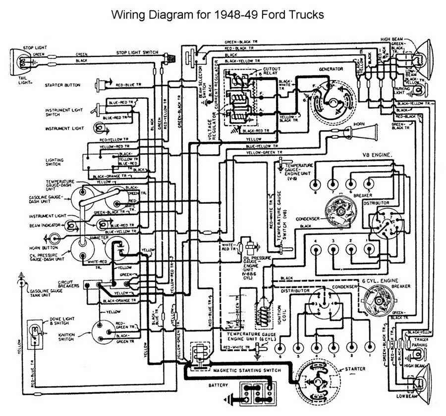 Wiring Diagram For 1949 Ford