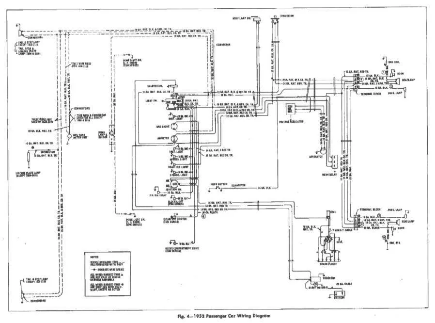 Wiring Diagram For 1954 Chevy Bel Air Hvitt Gammeltog Baremitt