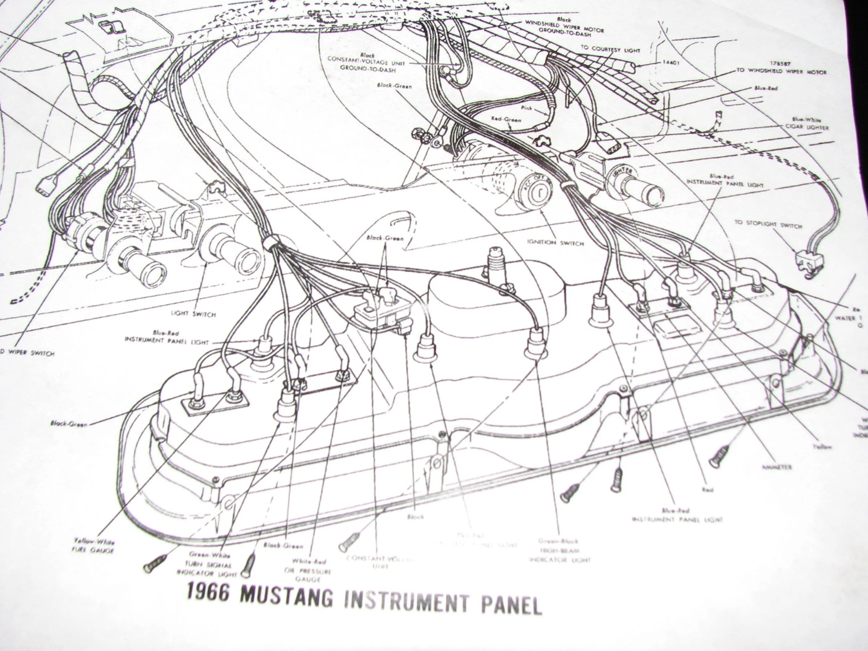 Wiring Diagram For 1966 Mustang