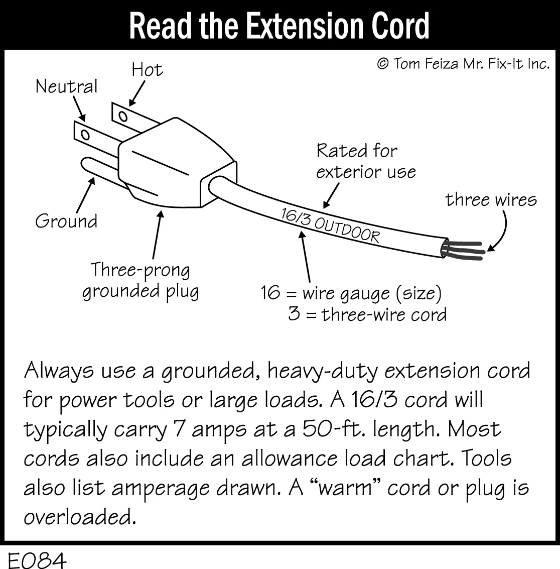Wiring Diagram For 3 Wire Extension Cord