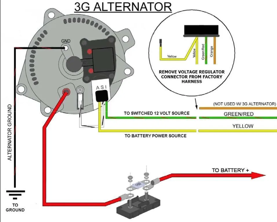 Wiring Diagram For A Single Wire Alternator