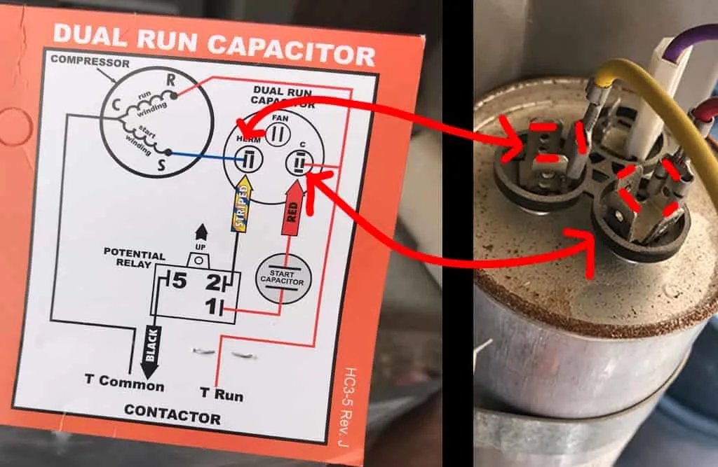 Wiring Diagram For Ac Motor Run Capacitor