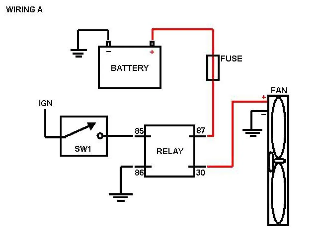 Wiring Diagram For Electric Radiator Fan