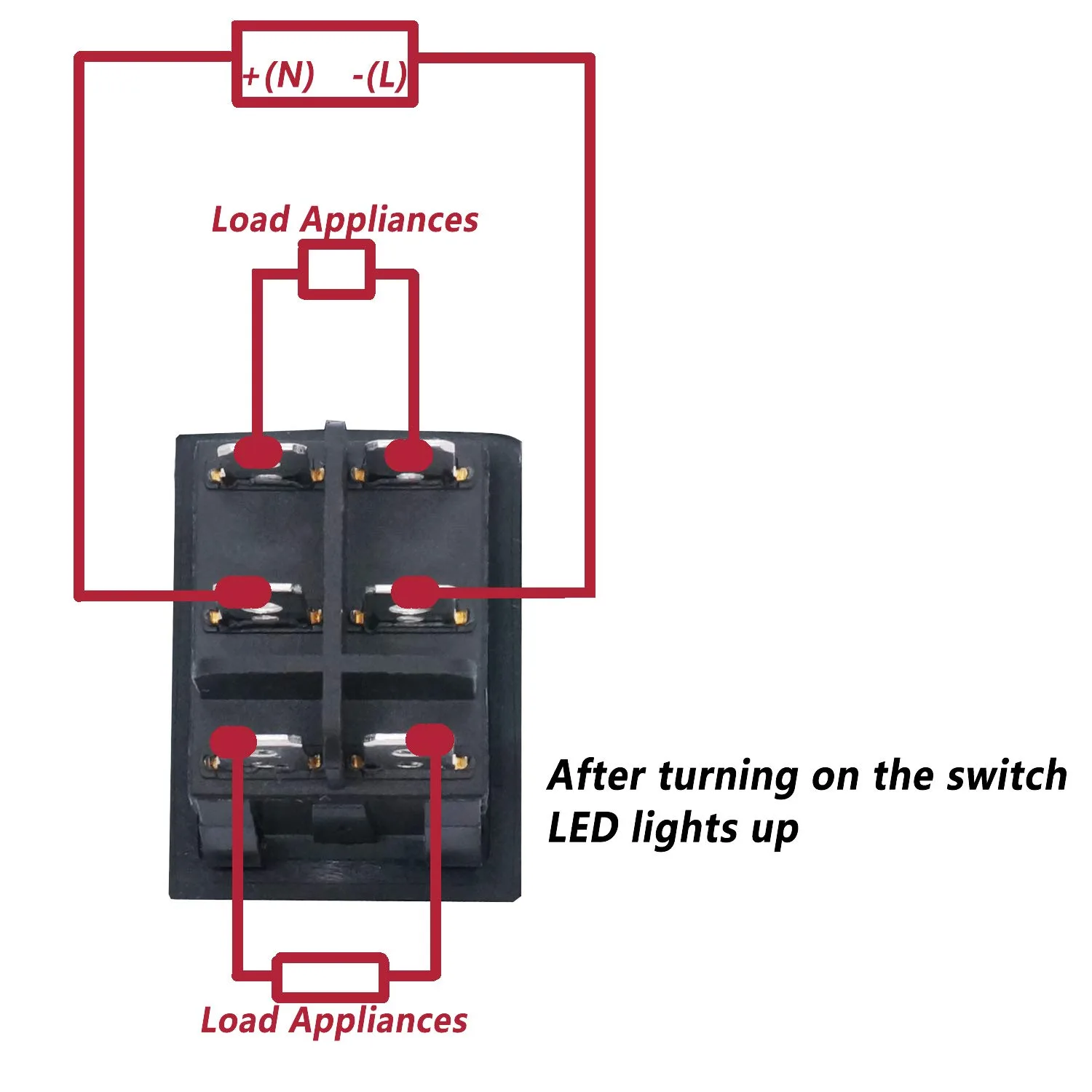 Wiring Diagram For Illuminated Rocker Switch