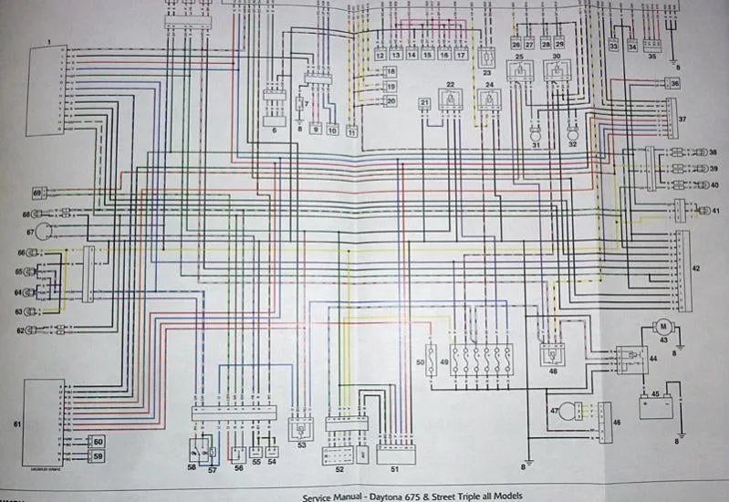 Wiring Diagram For Triumph Daytona 675R Wiring Diagram And Schematic
