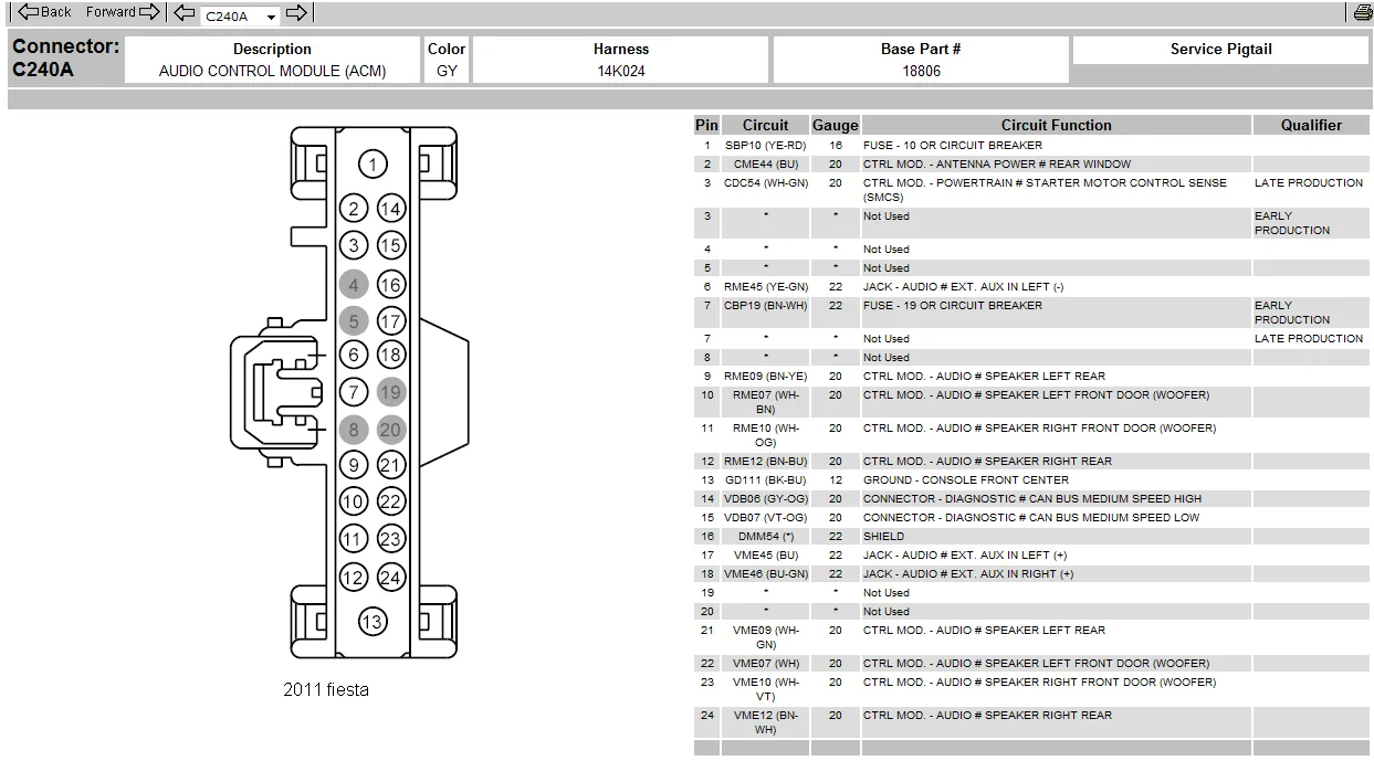 Wiring Diagram Ford Fiesta 2011 Wiring Diagram And Schematic