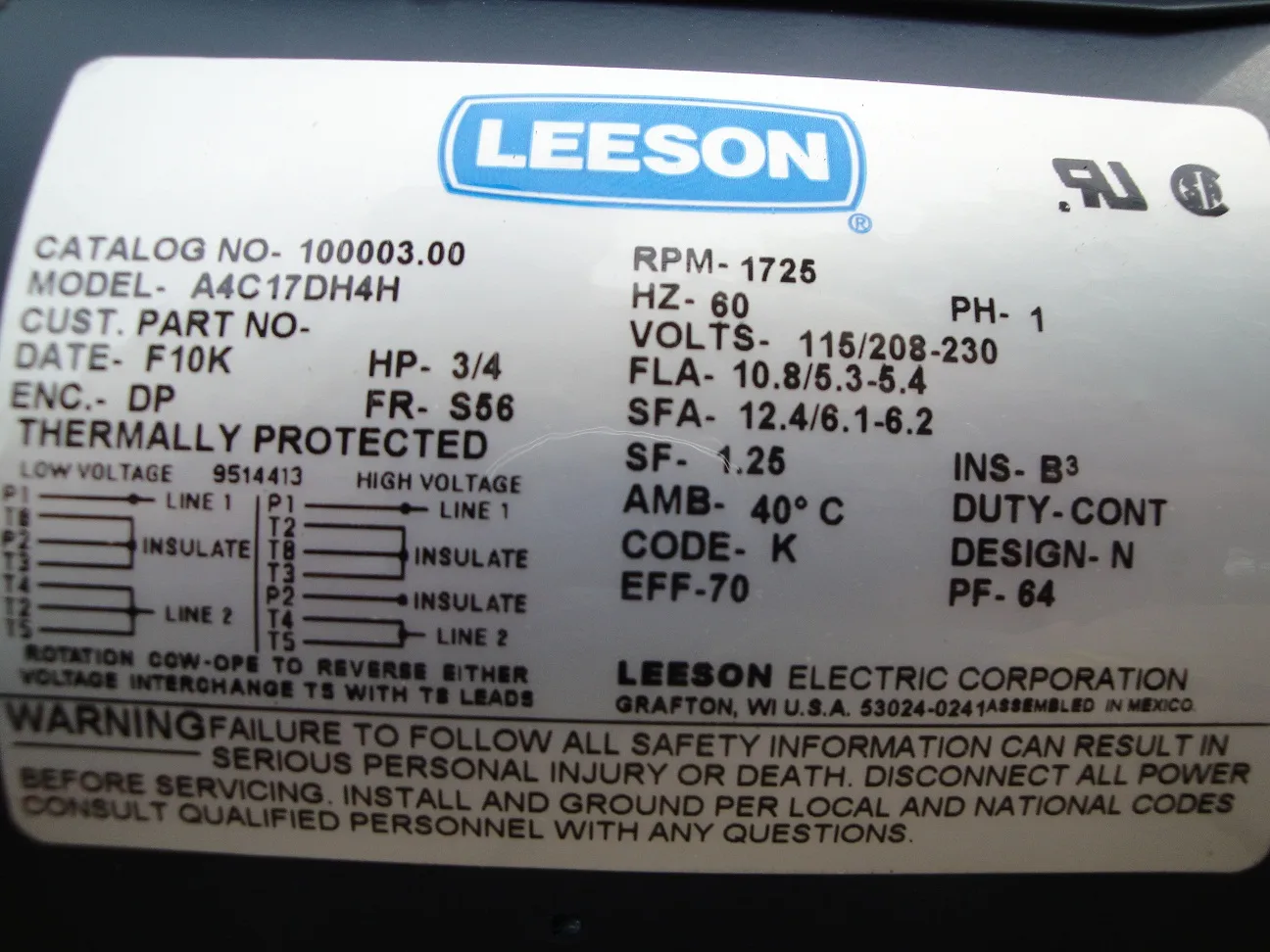 Wiring Diagram Leeson Electric Motor Wiring Diagram And Sche