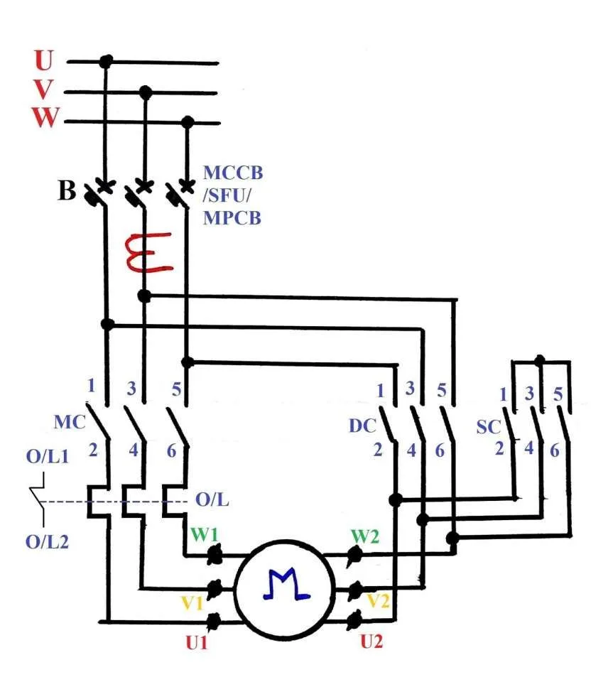 Wiring Diagram Star Delta Motor