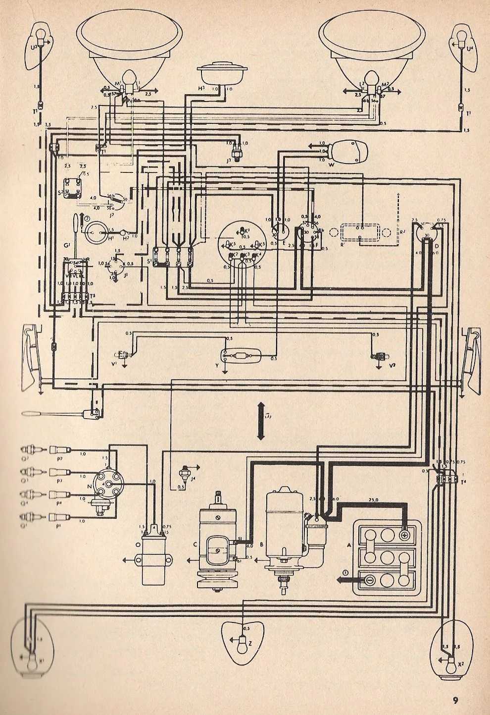 Wiring Diagram Vw Beetle 1974 Wiring Diagram
