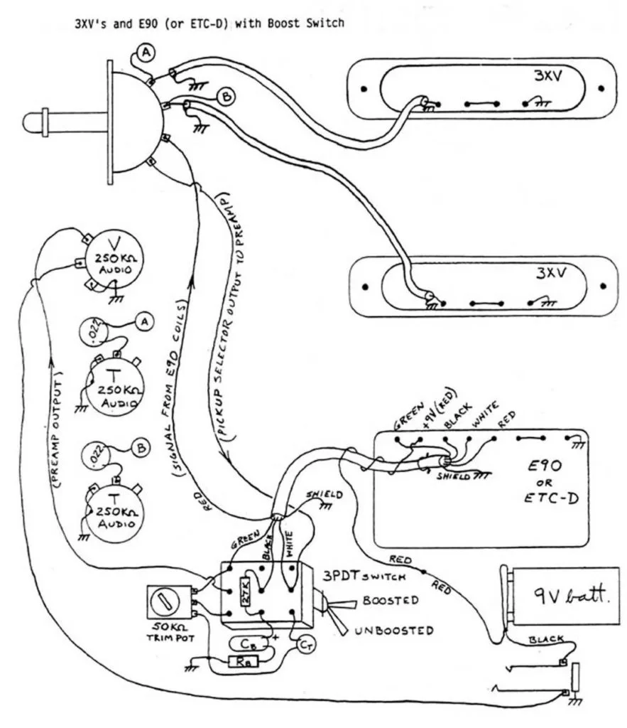 Wiring Diagrams Bartolini Pickups Electronics