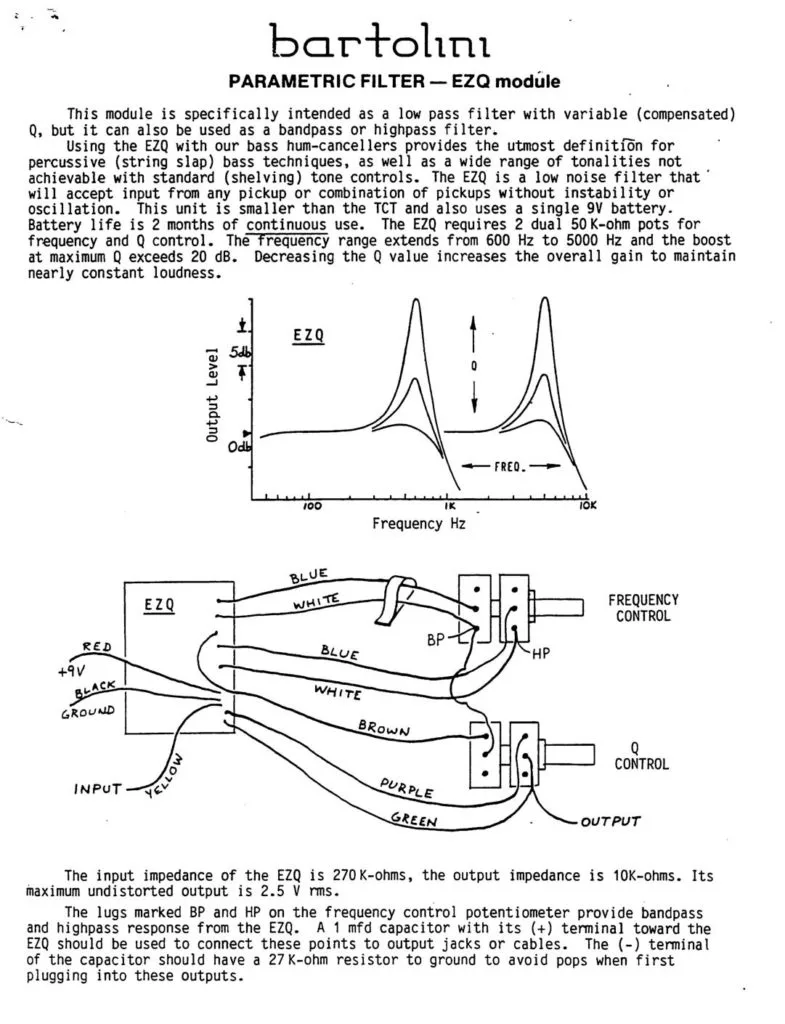 Wiring Diagrams Bartolini Pickups Electronics