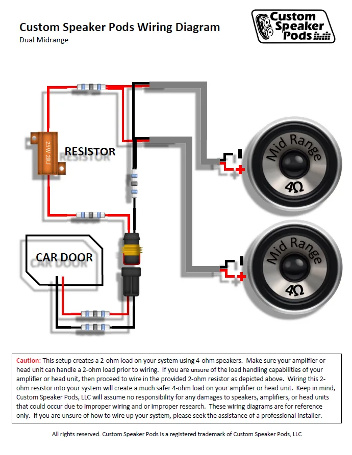 Wiring Diagrams For Custom Speaker Pods Custom Speaker Pods