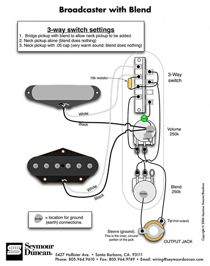 Wiring Diagrams For Telecaster Guitars