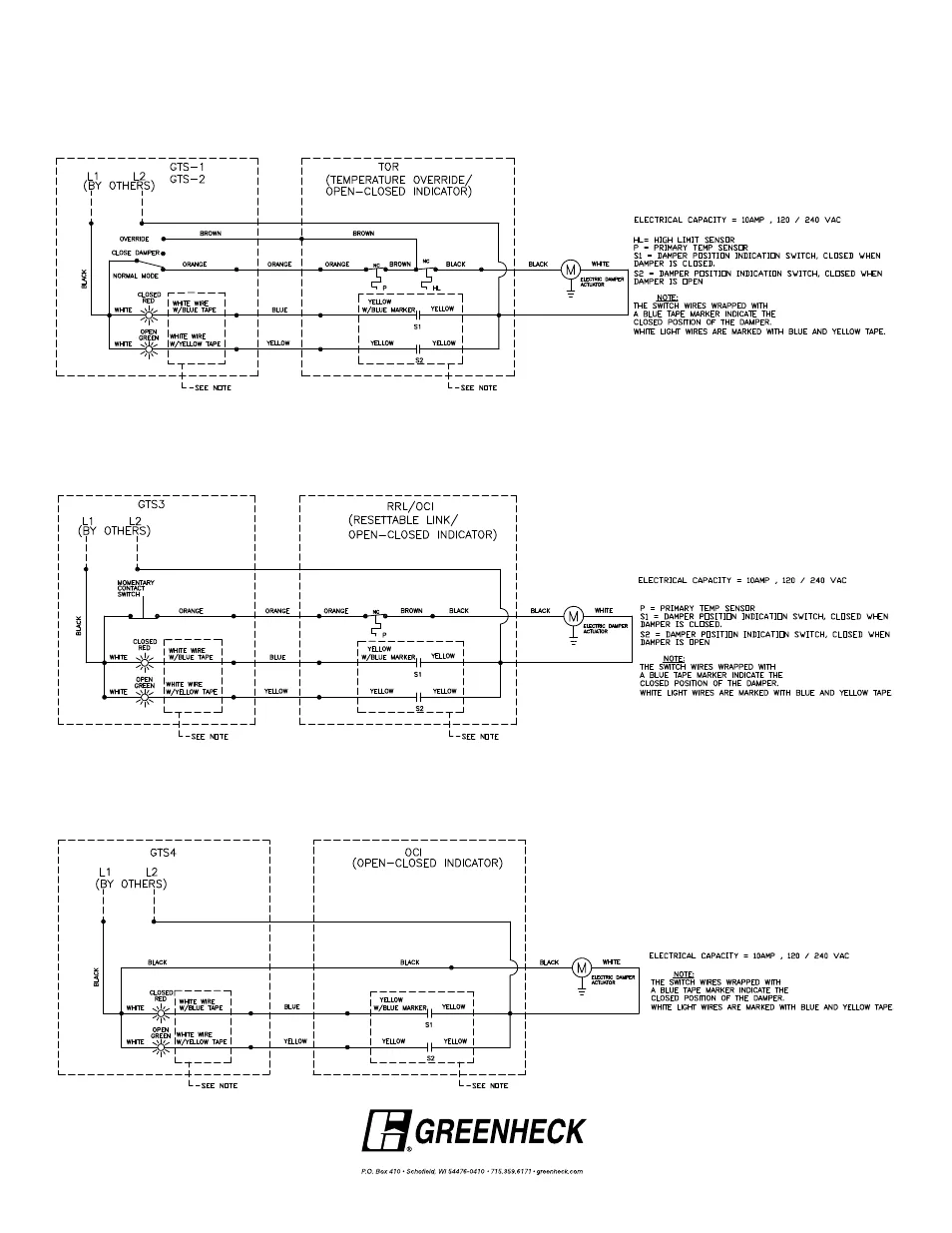 Wiring Diagrams Greenheck Test Switch 474102 User Manual Page 2 2