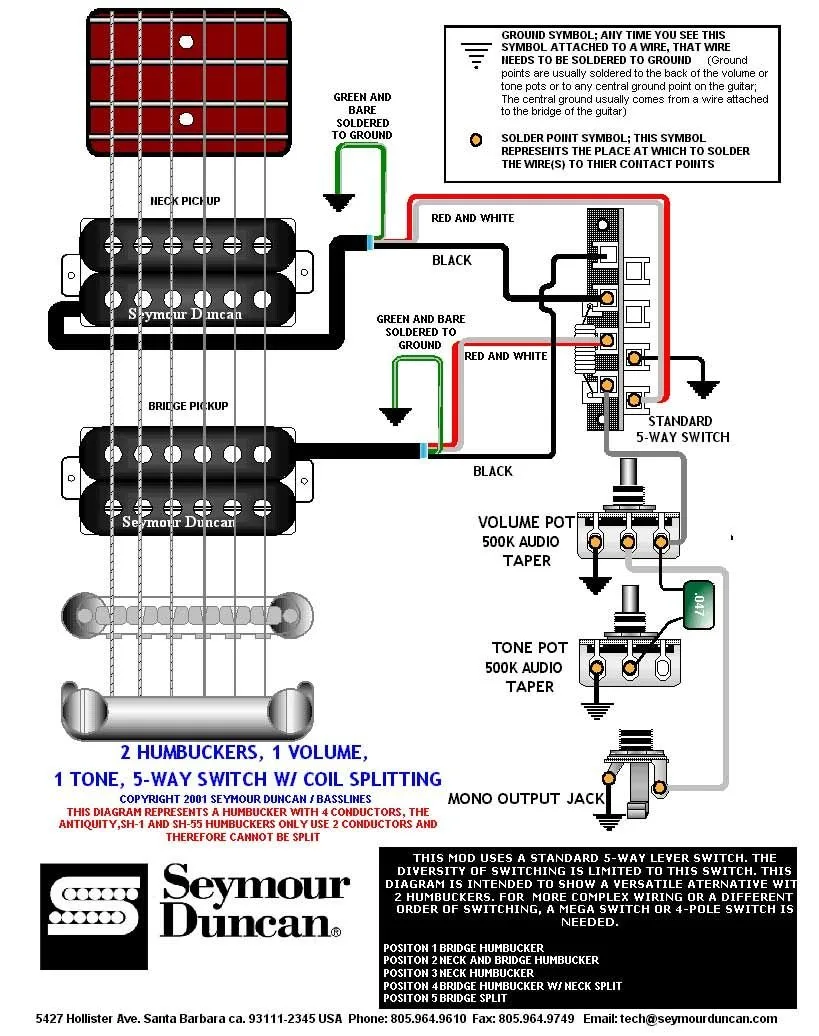 Wiring Diagrams Guitar Gear Geek