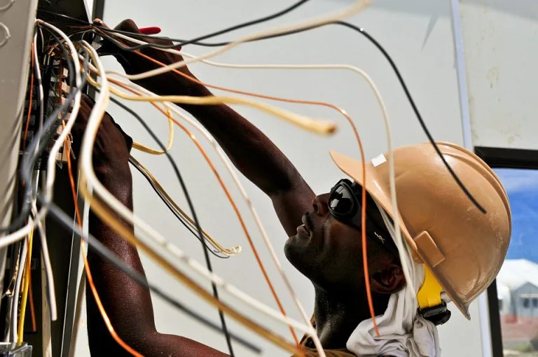Wiring Electrical Electrician Worker Wires Man Wire Works Co Inc Wire Works Co Inc