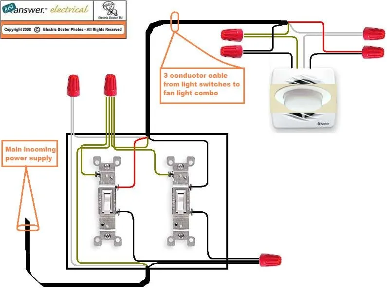Wiring Exhaust Fan With Light