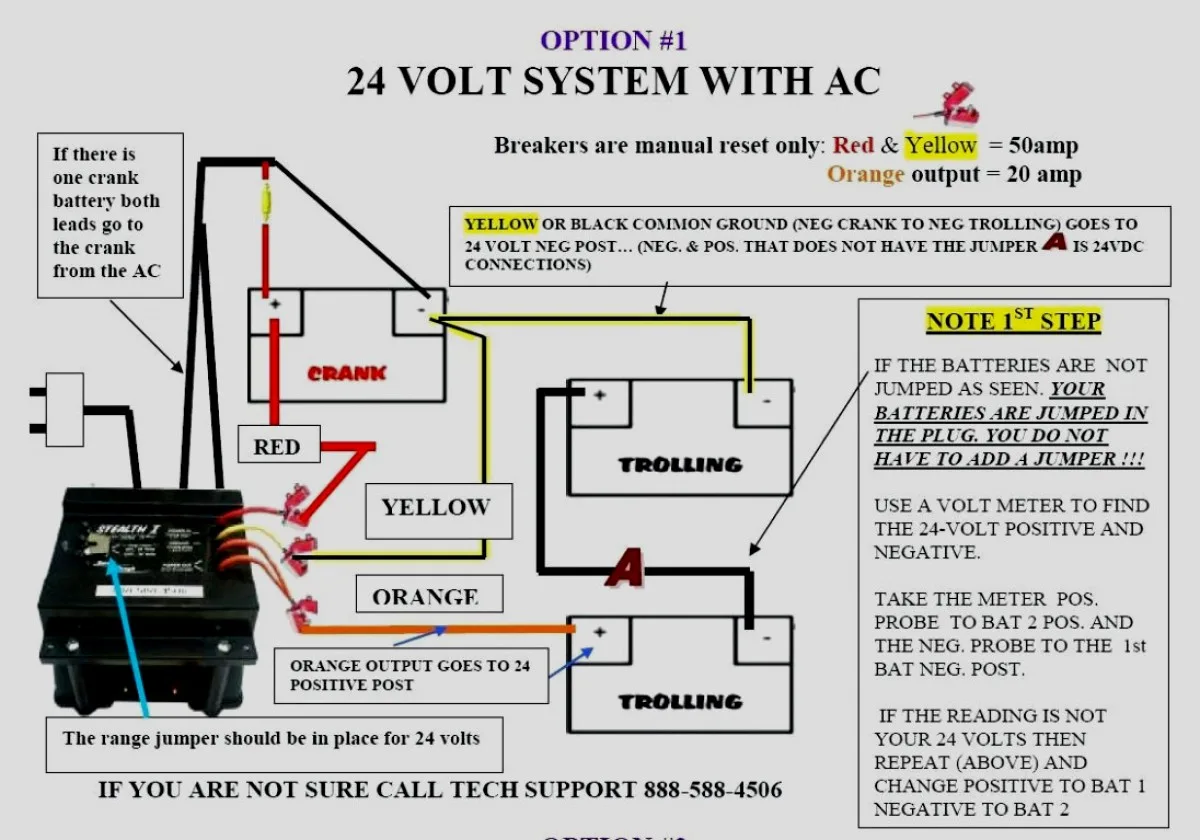 Wiring For 24V Trolling Motors