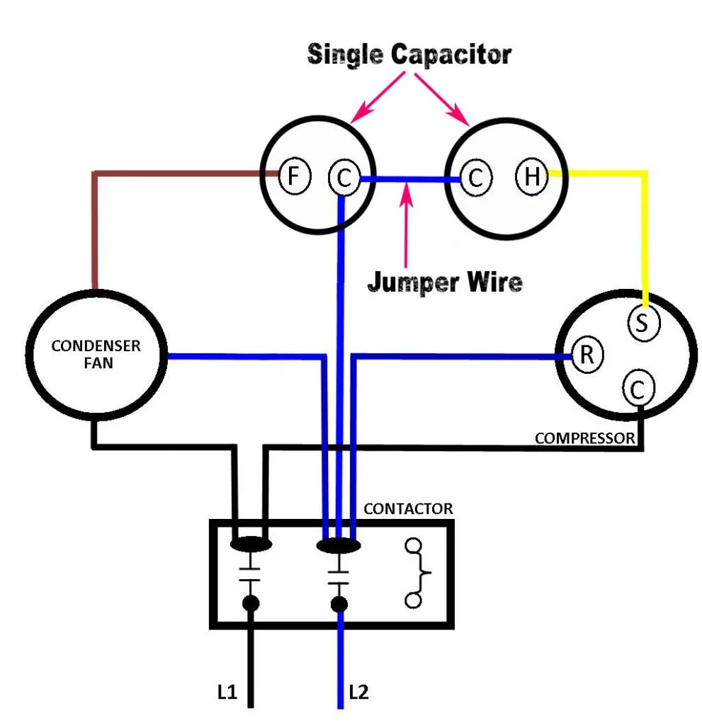 Wiring Run Capacitors And Start