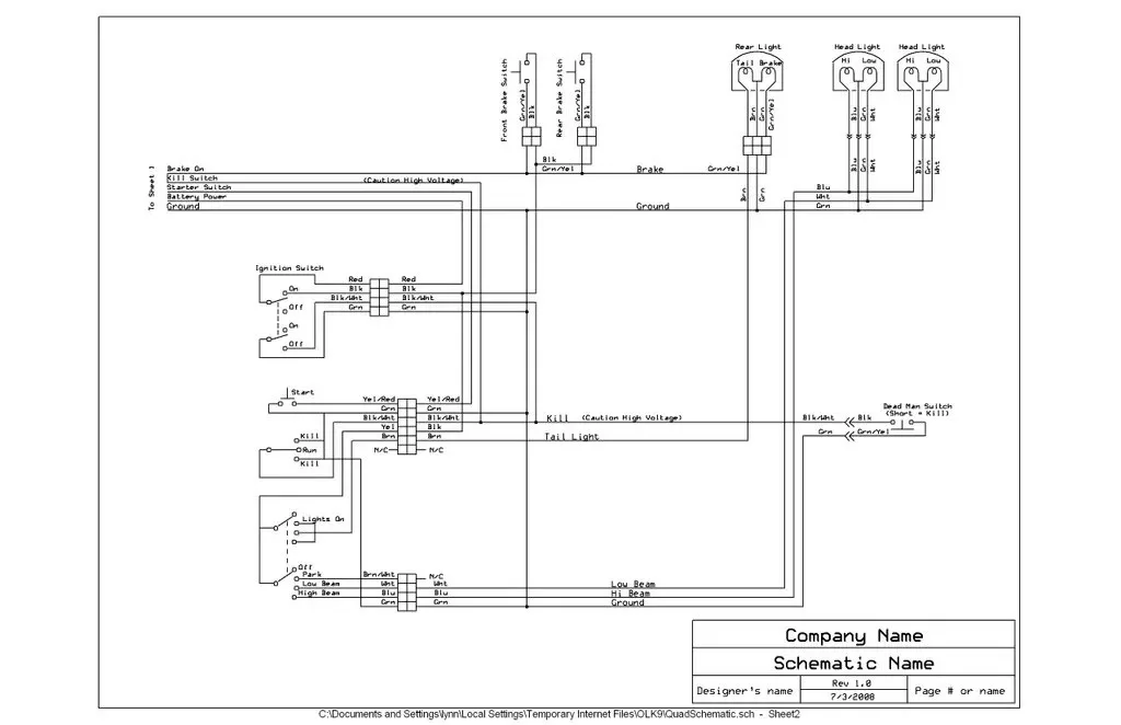 Wombat Kazuma 50Cc Atv Wiring Diagram