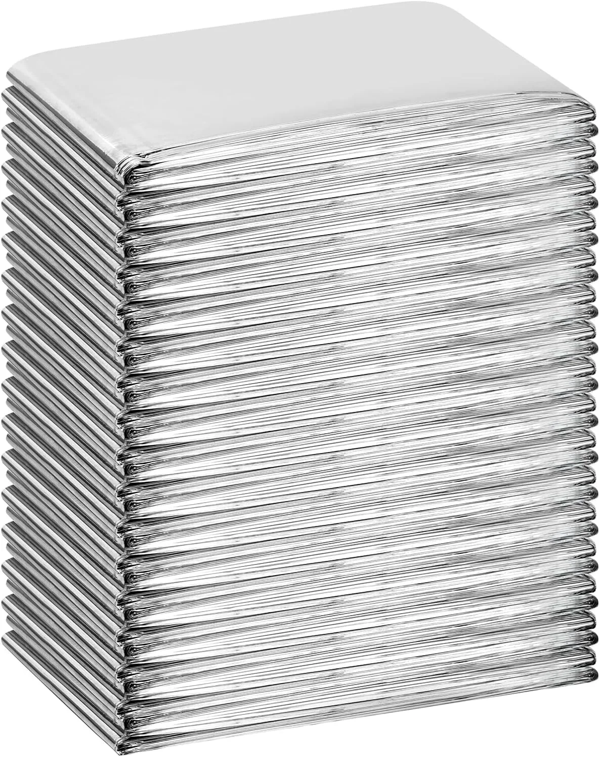 X Vcak 50 Pack Emergency Mylar Thermal Blanket Body Warmer Blanket For Sauna