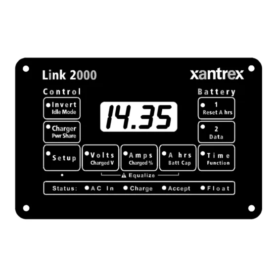 Xantrex Link 2000 Owner S Manual Pdf Download Manualslib