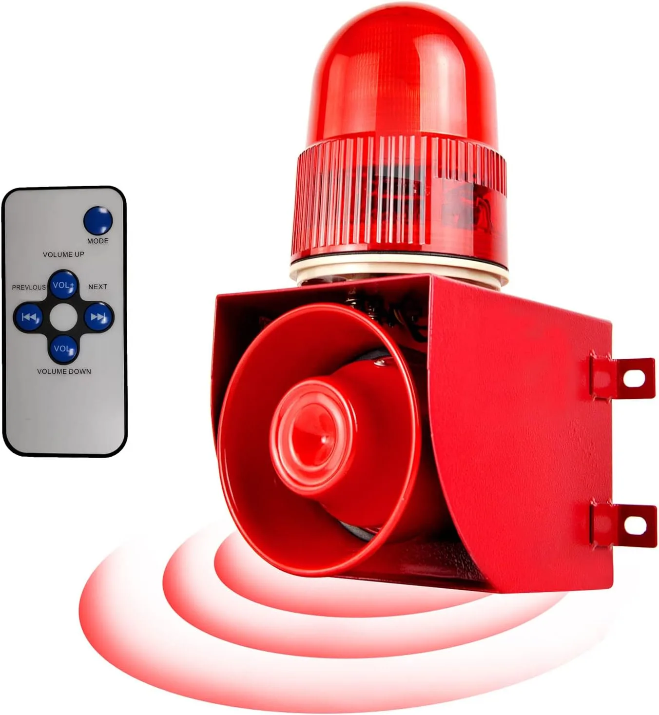 Y Dians S Motion Sensor Alarm 120Db Horn Adjustable Volume Tones Waterproof Led