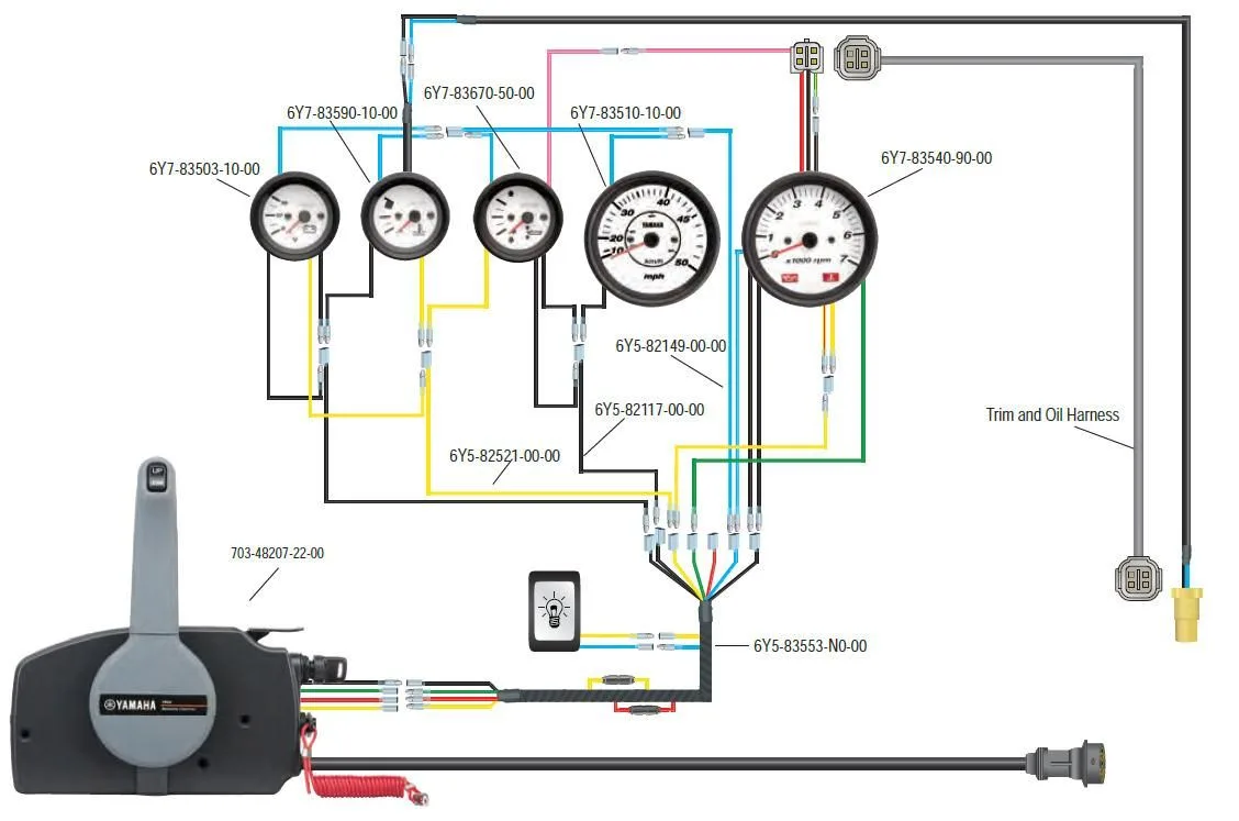 Yamaha Outboard Digital Gauges Wiring Diagram Artsian