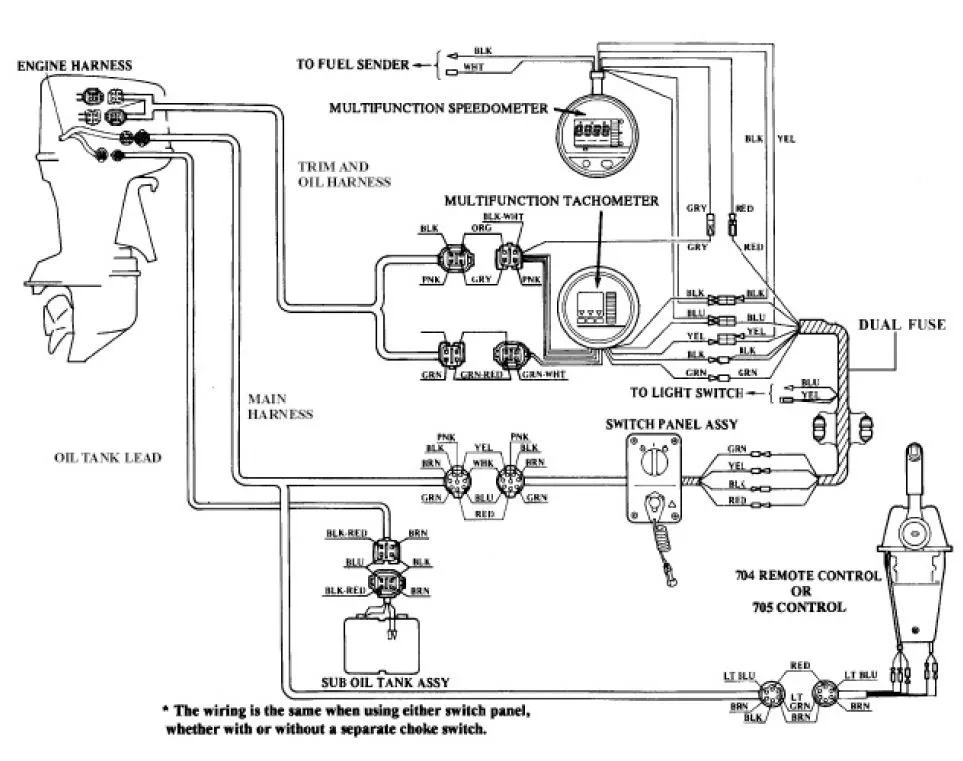 Yamaha Outboard Schematic Diagram