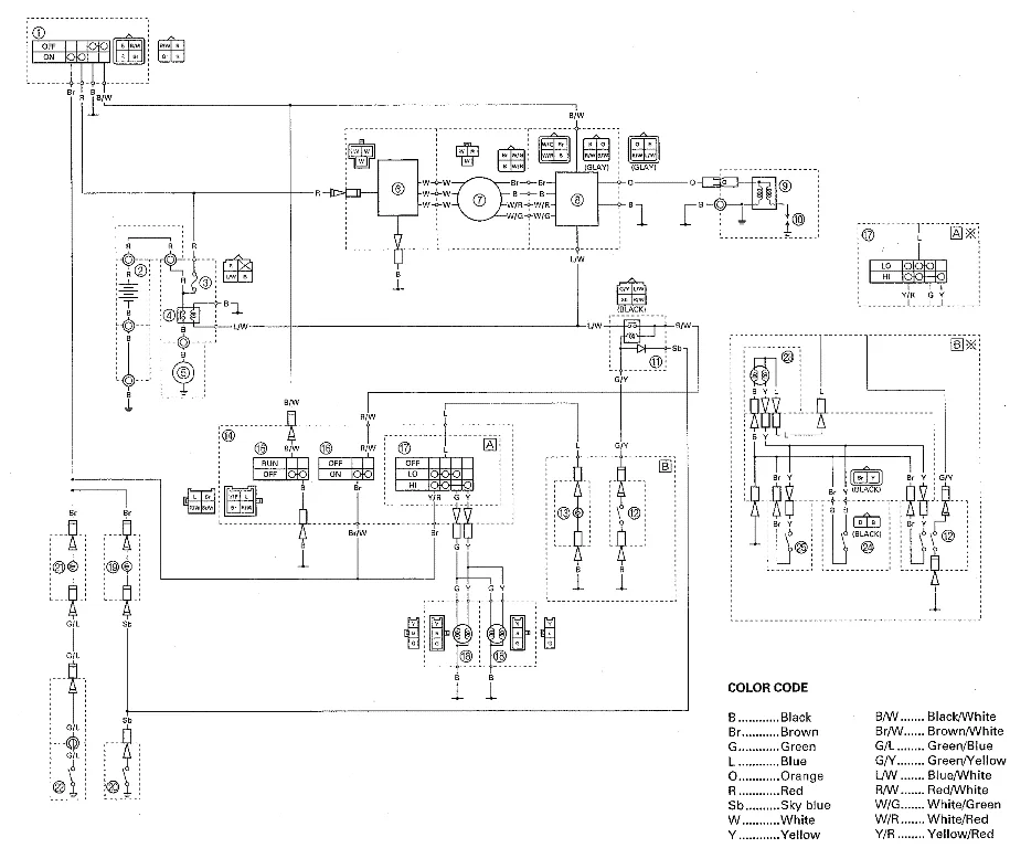 Yamaha Yfm350 Big Bear Wiring Diagram Wiring Diagram