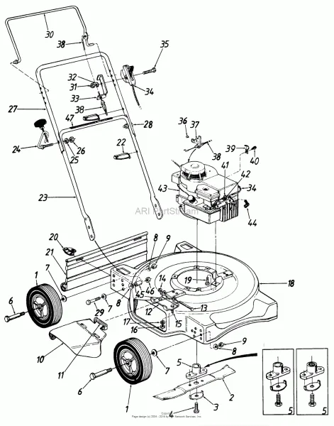 Yardman Lawn Mower Parts Diagram
