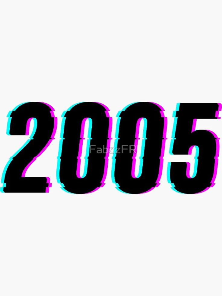 Year 2005 Sticker By Fabzzfr