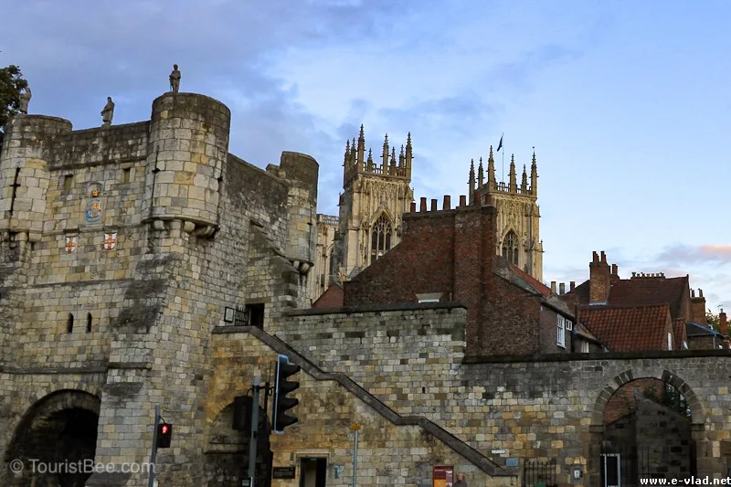 York England Petergate And York Minster In The Background