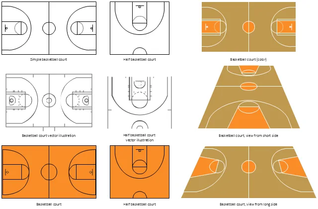 Youth Basketball Court Dimensions Diagram