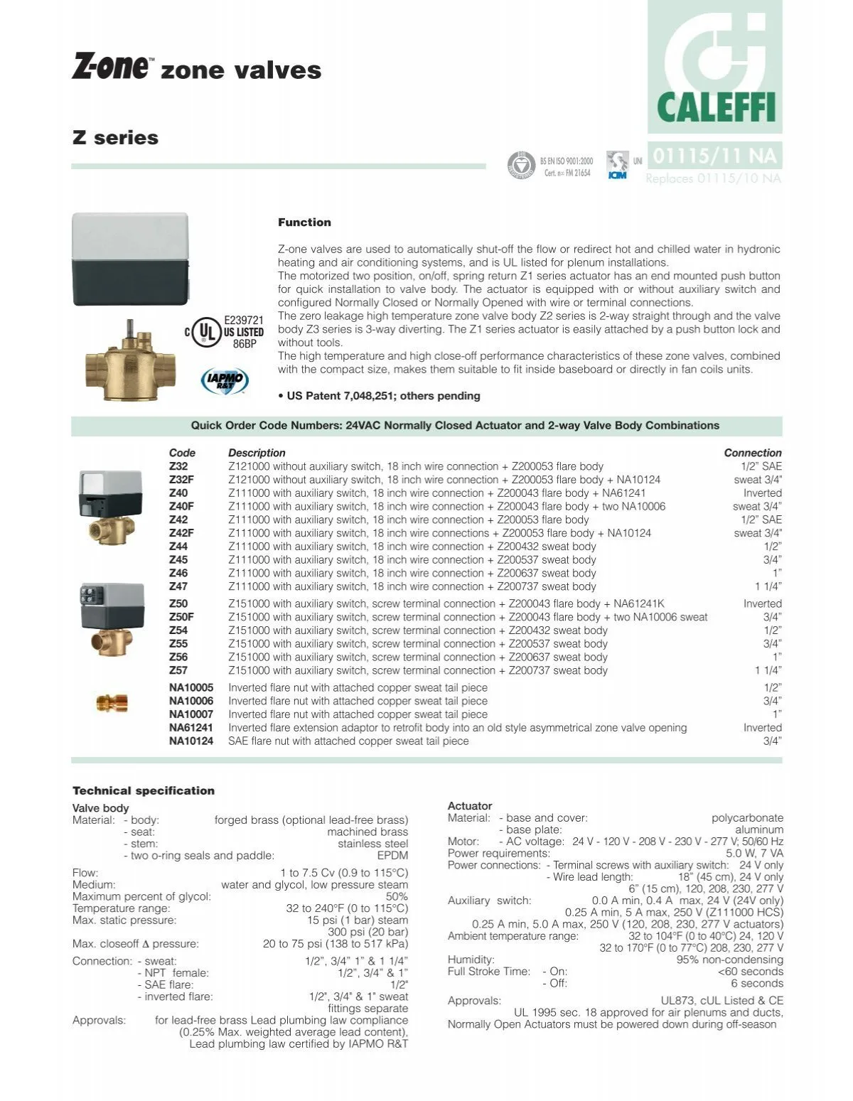 Zone Valves Caleffi